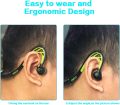 Sports Earbuds Wired Running Headphones with Microphone, Neckband in-Ear Stereo Workout Earphones Designed for Jogging Gym Headsets,Green. 