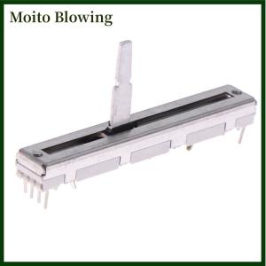 Moito 1Pc For 60mm DJM 350 400 600 700 800 Push Fader Straight Slide Potentiometer DJ Mixer Stereo Fader Sliding Potentiometer