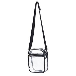 FUDESHE ซิป   โปร่งใส   กระเป๋าลำลอง   กระเป๋าสะพายข้างแบบใส  กระเป๋าสะพาย   กระเป๋าถือ PVC   กระเป๋า Messenger