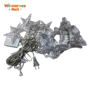 Waterproof LED Curtain String Lights IP54 for Festive Christmas Home Decoration Twinkle Holiday Lights