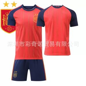 AE2627 Spain Two-Star World Cup Football Jersey 19 Yamal World Cup and Childrens Football Jerseys