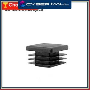 25mm x 25mm Square Tube Tube Inserts 200pcs Plastic Square Blanking End Caps Footing
