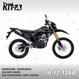 Decal CRF 150 L - Stiker Motor Crf 150 L Abu abu dan Gradasi Warna Cerah D-I2-1290 D-I2-572 I2-949 i2-1136