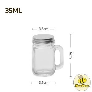 MaxPlus Mini Coffee Glass Espresso Cup Jam Sub-bottling Small Mug 35ml/120ml