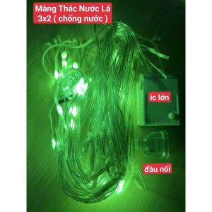 ĐÈN RÈM LED HẠT GẠO ĐOM ĐÓM HIỆU ỨNG THÁC NƯỚC TRANG TRÍ 3M X 2M CHỐNG NƯỚC