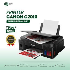 Printer Canon G2010 Ink Tank Print Scan Copy Hemat Tinta Cetak Dokumen Foto Berkualitas Tinggi Awet