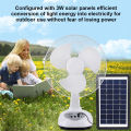Jiditech Solar Electric Fan Rechargeable Fan With Panel 12"Solar Electricfan With Emergency Light. 