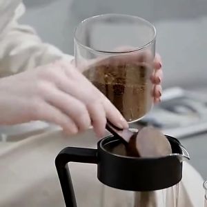 High Quality French Press Coffee Maker 1000ml - Borosilicate Glass Coffee Plunger with High Strength