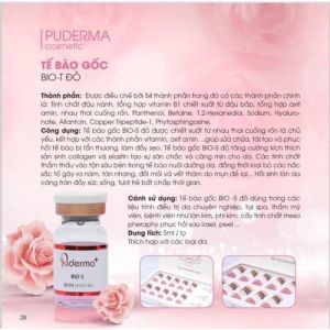 Combo 10 lọ Tế Bào Gốc Đỏ PUDERMA BIO-S Đỏ tiệt trùng 100%: Dùng dưỡng tiêm trong liệu trình căng bóng da dưỡng phục hồi tái tại da sau liệu trình meso lazer vi kim giúp tái tạo phục hồi trẻ hoá da phục hồi da nhiễm corti