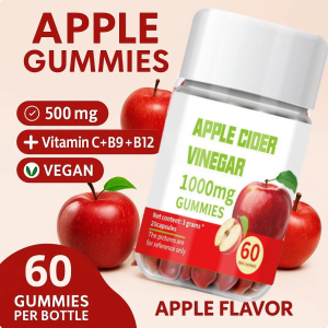 Apple Cider Vinegar Vitamin Gummies Bear Shape Chewy Candy with Multivitamin Immune Support for Kids Adults Tasty Supplement