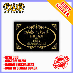 Batu Nisan Ukir Ukuran 20x30 cm untuk Muslim