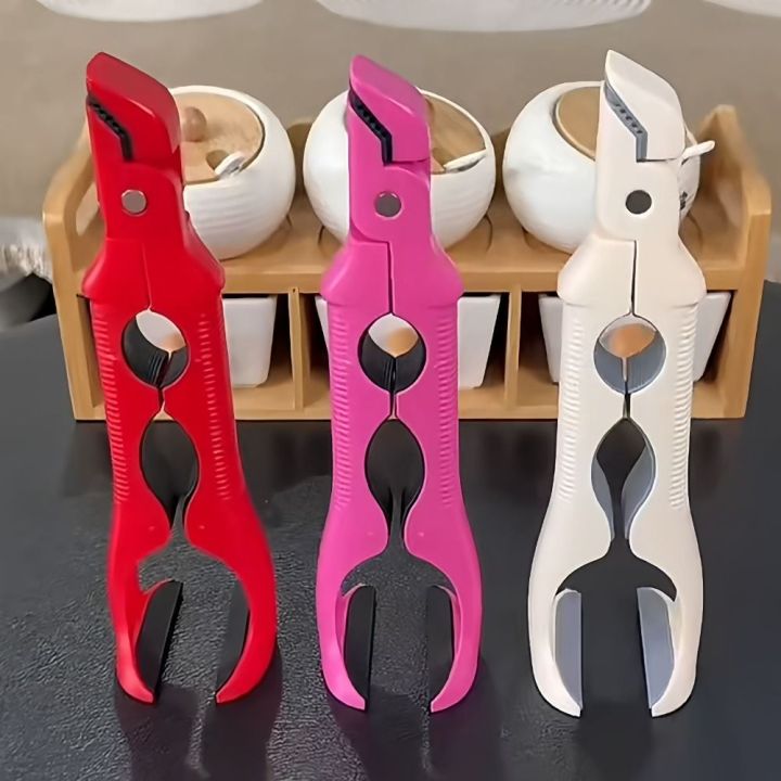 ZHONGMEET 3 trong 1 Kẹp chống bỏng Không trượt Tay cầm silicone Kẹp đĩa ...