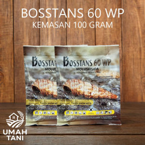 MOLUSKISIDA PESTISIDA BOSSTANS 60WP 100 GRAM Obat Hama Siput dan Keong Sawah Pertanian Tambak