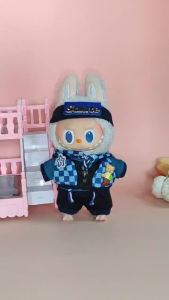 17cm Labubu Doll - Complete Tracksuit Set with Plush Body & Signature Vinyl Face