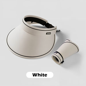 Fashion Sun Hat Summer Anti-UV UPF50+ Foldable Travel Big Brim Solid Color Sunscreen Visors Outdoor Hiking Beach Hat 防晒帽