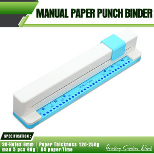 PSD - A4 Size Manual Paper Punch Binder Machine 30 holes DIY Machine Office Supplies School