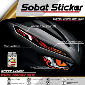SB STIKER VARIASI LAMPU ALIS MOTOR VARIO 125 150 NEW 02