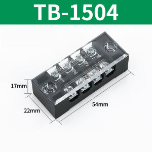 LoviRa 15A Molded Terminal Block TB1504 TB1505 TB1506 600V Dual Row Barrier Screw Terminal Block