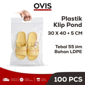 Plastik Klip Plong 30x45 Pond 30x40 CM Ziplock Zipper Lock Kantong Isi 100 Pcs