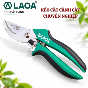 Kéo cắt cành laoa thép SK5 cao cấp | Độ cứng nhập khẩu | Thiết kế tiện dụng | Chất liệu bền bỉ | Thiết kế chắc chắn | Dùng để cắt cành cây | Trong vườn cây xanh mát