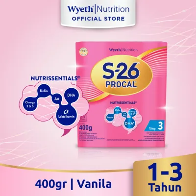 S-26 PROCAL Tahap 3 Vanila Susu Pertumbuhan Anak Usia 1-3 Tahun 400gr