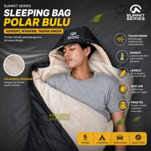 SLEEPING BAG POLAR BULU SLEEPINGBAG KANTONG KANTUNG TIDUR OUTDOOR CAMPING GUNUNG