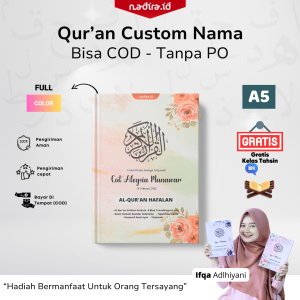 Al quran Custom Nama by nadira.id  Fitur Lengkap 8 Blok Terjemah Latin Tajwid - Desain Cream