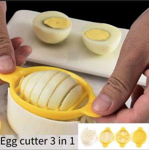 Egg Slicer Household Egg Cutter Three-in-one Preserved Egg Cutting Egg Artifact Fancy Slicer Egg Slicing Artifact