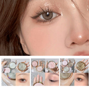 Single Color EyeShadow Highlighter Palette Diamond Potato Texture Glitter Eyeshadow Monochrome Highlighter Powder Brighten Eyes Cosmetics