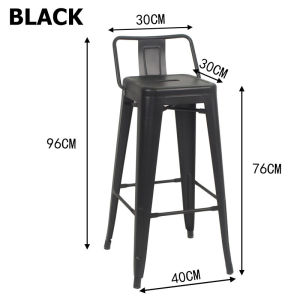 Tolix High Bar Stool Restaurant Cafe Chair Metal Dining Bar Chair Kerusi Makan Tinggi Besi Steel Chair