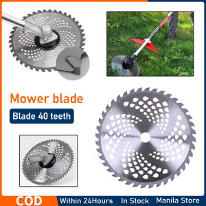 40 Teeth Lawn Mower Blade 10" Carbide Trimmer Blade for Lawn Mower Replace Accessories