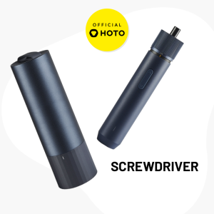 HOTO Electric Screwdriver Kit - 4Nm Torque 220RPM 12 S2 Precision Bits 1500mAh Type-C LED