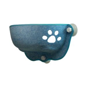 PETPARADIS Durable 1 pcs Strong Suction Cup with Plush Pad Cat Sunbath Seat for Window Door Hanging Bed Cat Accessories Cat Window Bed Cat Hammock