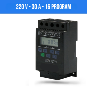 CHINT Timer Digital Listrik Otomatis Switch Relay 16 Program 220V/30A - KG316T