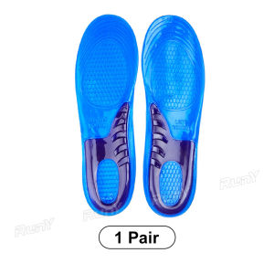 RunY Sports Insoles Silicone Gel Sports Pads Shoe Inserts Transparent Massage Insoles Comfortable