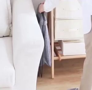 Dirty Clothes Laundry Hamper: A Folding Storage Basket with Steel Stand