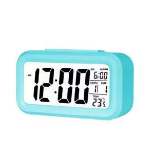 [ Best Gadget ] Time Clock Alarm Desktop Table Clock Electronic Alarm Digital Desk Calendar Temperature Sensor Night Light