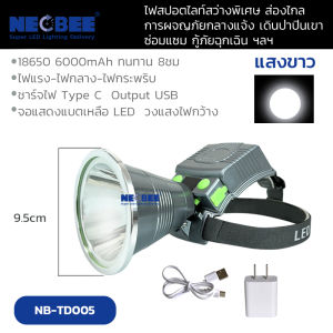 NEOBEE ไฟฉายคาดหัว M19 ไฟเครื่องบิน แสงขาว เหลือง D006