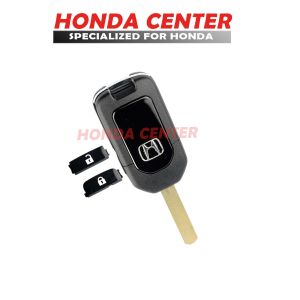 rumah casing kunci lipat flip key mobil honda jazz brv brio mobilio pengganti kunci mobil honda 2 tombol