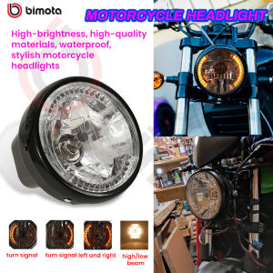 Bimota New Motorcycle Headlight Yellow Universal Motorcycle Headlight Turn Signal
