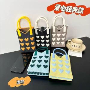 Handbag Protect Your Cell Phone Clutch Bag Mini Shoulder Lightweight Multifunction Cute Love