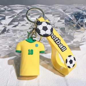 Gantungan Kunci Bola Messi Ronaldo Neymar Mbappe Lucu Murah Keychain Jersey Futsal Aksesoris