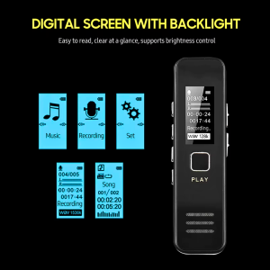 ORI FORNORM Perekam Suara tersembunyi jernih untuk konten Audio Digital Mini Recorder 32GB - VC173