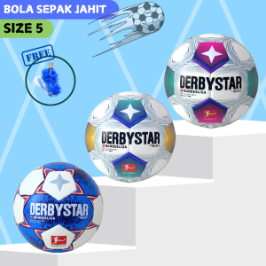 BOLA SEPAK JAHIT / BOLA SEPAK OLAHRAGA SIZE 5 FREE PENTIL DAN JARING