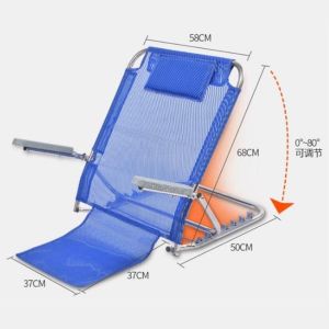 Multi-file folding chair on bed support bracket for elderly bed support pad dormitory outdoor chair