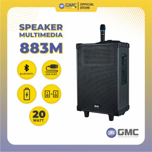 Speaker Portable Bluetooth GMC 883H 12 Inch + 2 Mic Wireless
