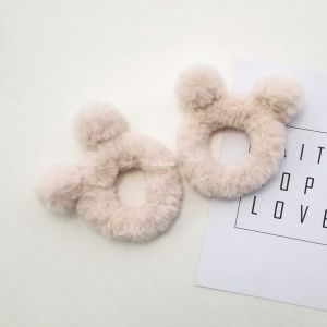 Cột Tóc Lông Hình Tai Gấu -Set 02 cột