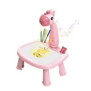 โปรเจคเตอร์ตั้งโต๊ะ โต๊ะวาดภาพสำหรับเด็ก โต๊ะหัดวาดรูป โต๊ะของเล่นเด็ก กระดานวาดรูป โต๊ะวาดรูปยีราฟ กระดานลบได้