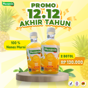 Cuka Nanas Nenavin Penurun Kadar Gula darah Diabetes dan Kolestrol - Herbal Nanas 100%