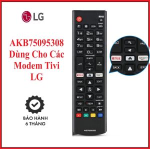 Điều Khiển Tivi LG AKB75095308 Sử Dụng Hồng Ngoại- Hàng Chính hãng - Dùng Cho Các Modem Tivi LG